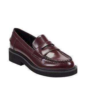 Marc Fisher Woman’s Dagman Loafers in Burgundy